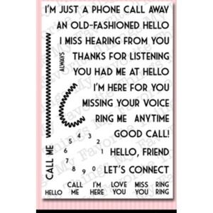 My Favorite‎ Things MFT Stamp Set Ring Me CS-683 New NOS TELEPHONE Call Me Ring